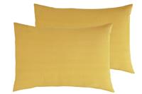 Habitat Cotton Rich 180 TC Standard Pillowcase Pair- Mustard