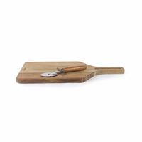 Salter Toronto Acacia Wood Pizza Board & Cutter Set