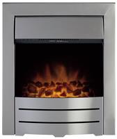 Adam Colorado 2kW Electric Inset Fire - Brushed Steel