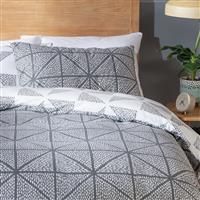 Habitat Stockholm Diamond Dash Grey Bedding Set - Single