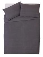 Habitat Cotton Rich 180 TC Plain Charcoal Bedding Set-Double