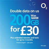 O2 125GB Pay As You Go SIM Card