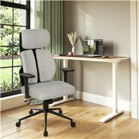 XR Living Lyla Fabric Office Chair with Ergotek Comfort Pads - Cream