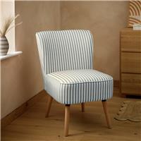 Argos Home Eppy Fabric Accent Chair - Blue & White