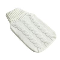 Argos Home White Knitted Autumnal Hot Water Bottle