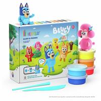 Hey Clay Bluey & Friends Clay Figure Making Set - 15 Can
