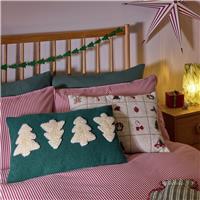 Argos Home Sherpa Tree Cushion Green - 50x30cm