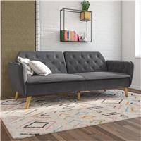 Novogratz Tallulah Velvet Clic Clac - Grey