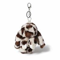 Flitzy Leopard Print Bunny Plush Keyring