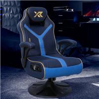 X Rocker Adrenaline 2.1 Bluetooth Console Gaming Chair - Navy/Gold