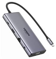UGREEN 11-In-1 Hub with HDMI, VGA, Ethernet, USB, 3.5mm Jack, TF/SD Card Slot
