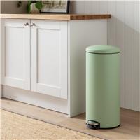 Habitat 30 Litre Domed Pedal Bin - Sage