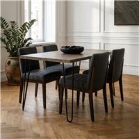 Interiors by Premier Borough 6 Seater Dining Table - Brown