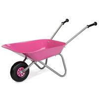 Rolly Child's Metal Wheelbarrow - Pink