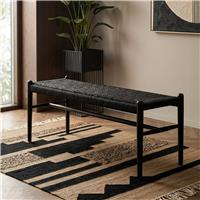 Fifty Five South Cebu Solid Wood Bench - Black