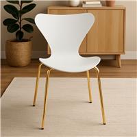 Interiors by Premier Laila Plastic Dining Chair - White