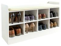 Kempton Shoe Bench - White.