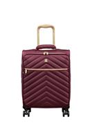 IT Luggage Plenitude Expandable 8 Wheel Soft Cabin Suitcase - Wine