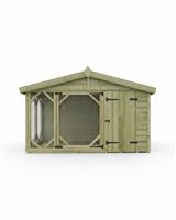 Benchmark Kennels Single Classic Wooden Dog Kennel - 8 x 4ft