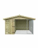 Benchmark Kennels Single Premium Wooden Dog Kennel - 10 x 6.5ft