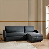 Habitat Enia Fabric Right Hand Corner Chaise Sofa Bed - Grey