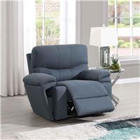 Sofa Source Flux Fabric Power Recliner Sofa - Blue