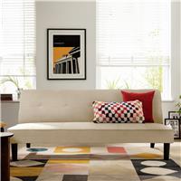 Argos Home Patsy Fabric Clic Clac Sofa Bed - Natural