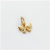 Revere Yellow Gold Plated 925 Sterling Silver Bow Charm