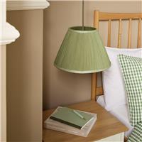 Argos Home Olive Chiffon Pleat Tapered Lampshade - 30cm
