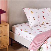 Argos Home Christmas Icons White Fitted Sheet - King size