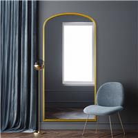 MirrorOutlet Angustus Gold Metal Wall Mirror - 170x85cm