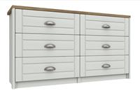 Kielder 6 Drawer Chest - White