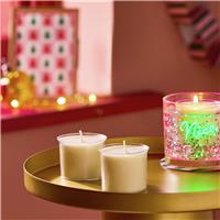 Argos Home Christmas Set of 2 Gel Candle Refill - The Night Before Christmas
