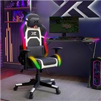 X Rocker Arteon RGB Junior Esports Gaming Chair - Black/White