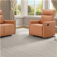 Dorel Lugo Faux Leather Manual Recliner Chair - Brown