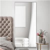 MirrorOutlet Artus Silver Metal Wall Mirror - 174x85cm