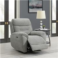 Sofa Source Huntington Power Recliner Chair - Light Grey
