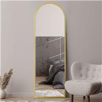 MirrorOutlet Arcus Gold Metal Arch Wall Mirror - 180x60cm