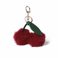 Flitzy Cherry Pom Pom Bag Keyring