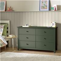 Habitat Brooklyn 6 Drawer Chest - Green