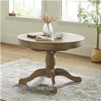 Julian Bowen Camille Extending Solid Wood 4 Seater Round Dining Table - Natural