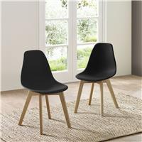 Julian Bowen Agatha Pair of Dining Chairs - Black