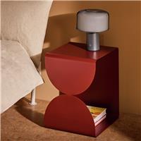 Habitat Iro Bedside Table - Burgundy