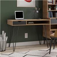 Dorel Concord 1 Drawer Desk - Grey & Oak