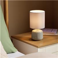 Home Essentials Ceramic Table Lamp - Grey