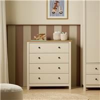 Habitat Brooklyn 4 Drawer Chest - Cream And Oak