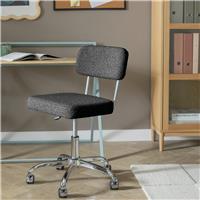 Habitat Haki Fabric Chair - Black