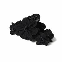 Freedom Black Flower Hair Claw Clip