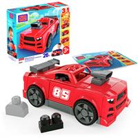 MEGA BLOKS Build & Go Race Car Block Toy with Rolling Wheels (26 Pcs)