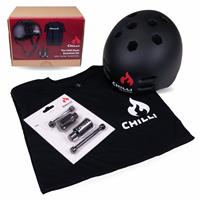 Micro Scooters Chilli Stunt Essential Kids Helmet Gift Set -Black